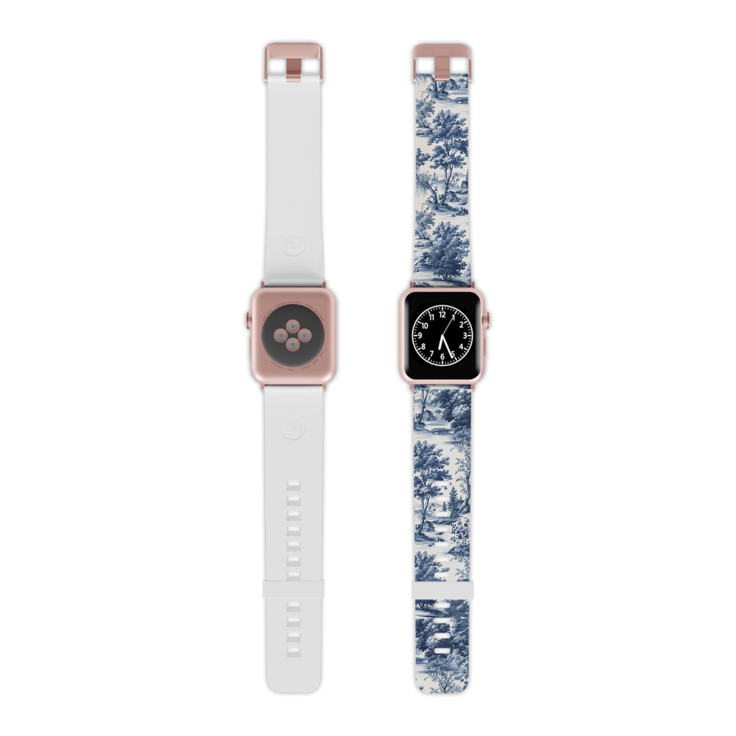 Vintage Charm Blue Toile Apple Watch Band