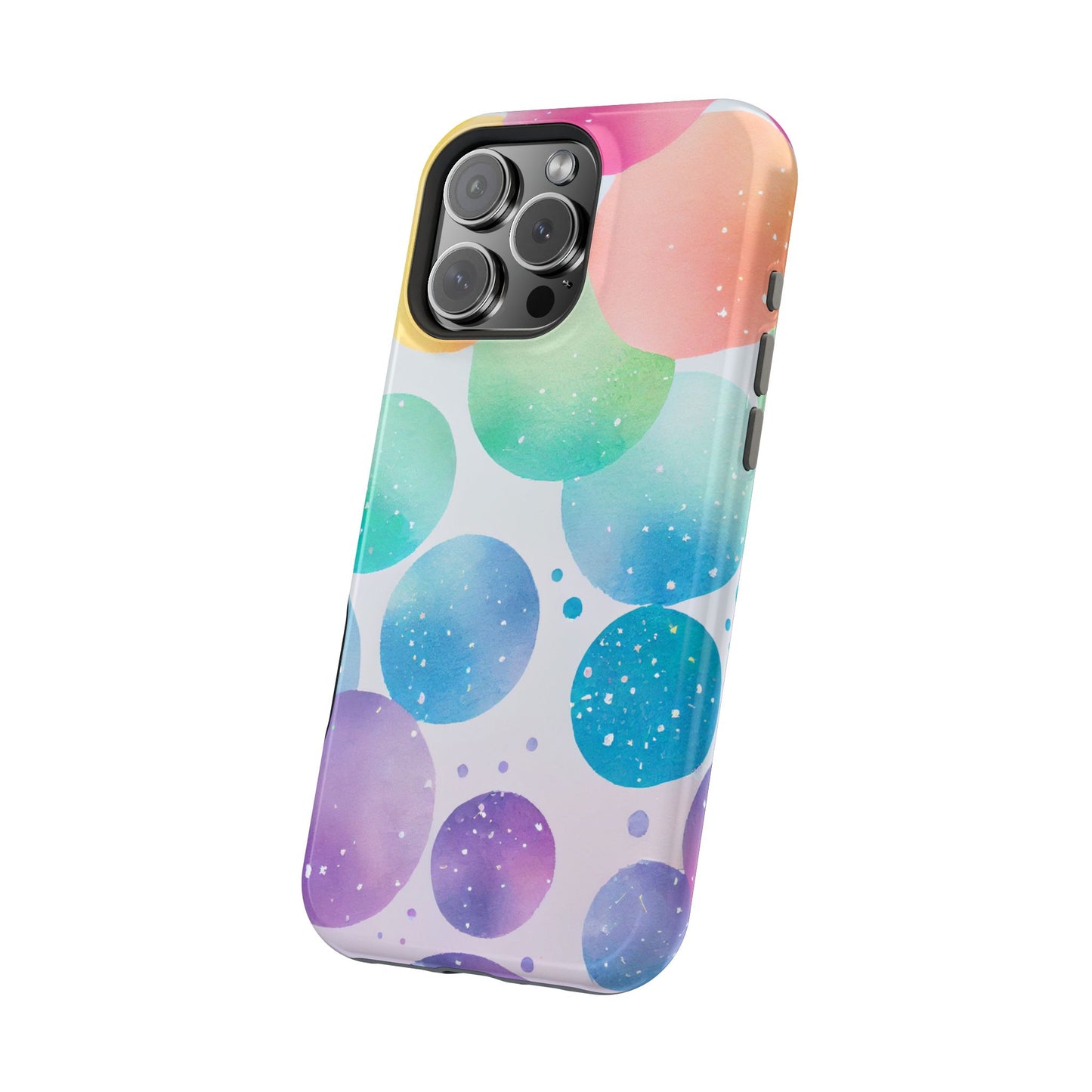 Pastel Galaxy Bubbles  MagSafe iPhone Case – Slim Design, Glossy Finish