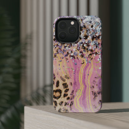 Glitter Glam Leopard – Magsafe iPhone Series Case