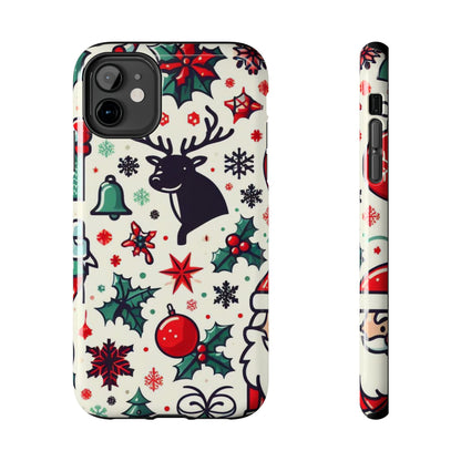 Cartoon Christmas Cheer – iPhone Case