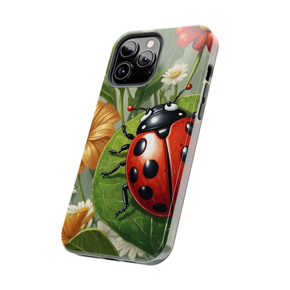 Ladybug Garden iPhone Case – Blooming Floral Art