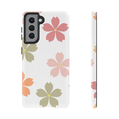 Pastel Sakura Blossom Tough Samsung Galaxy Case – Durable Design with Soft Matte Finish