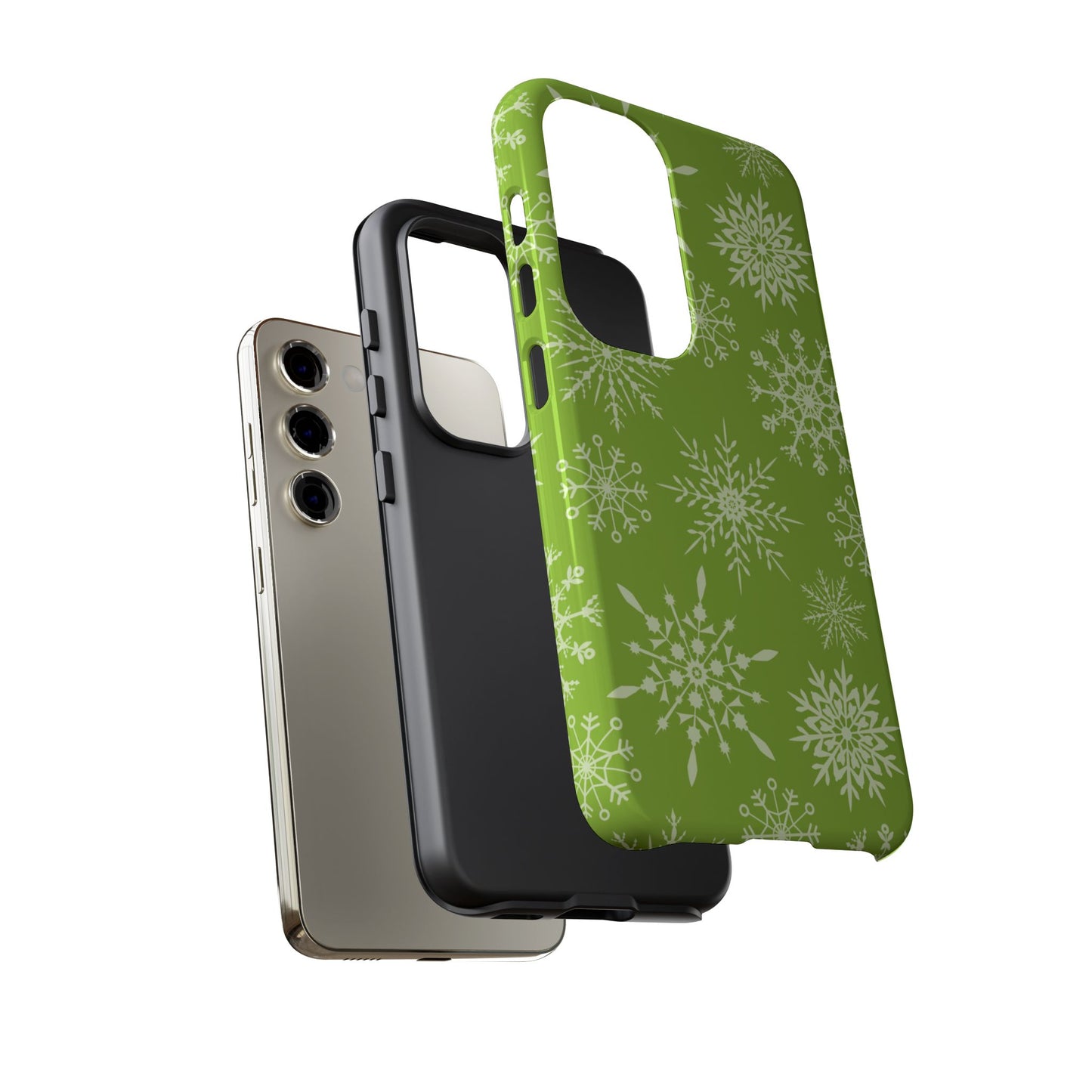 Green Snowflake Pattern – Samsung Galaxy Series Case