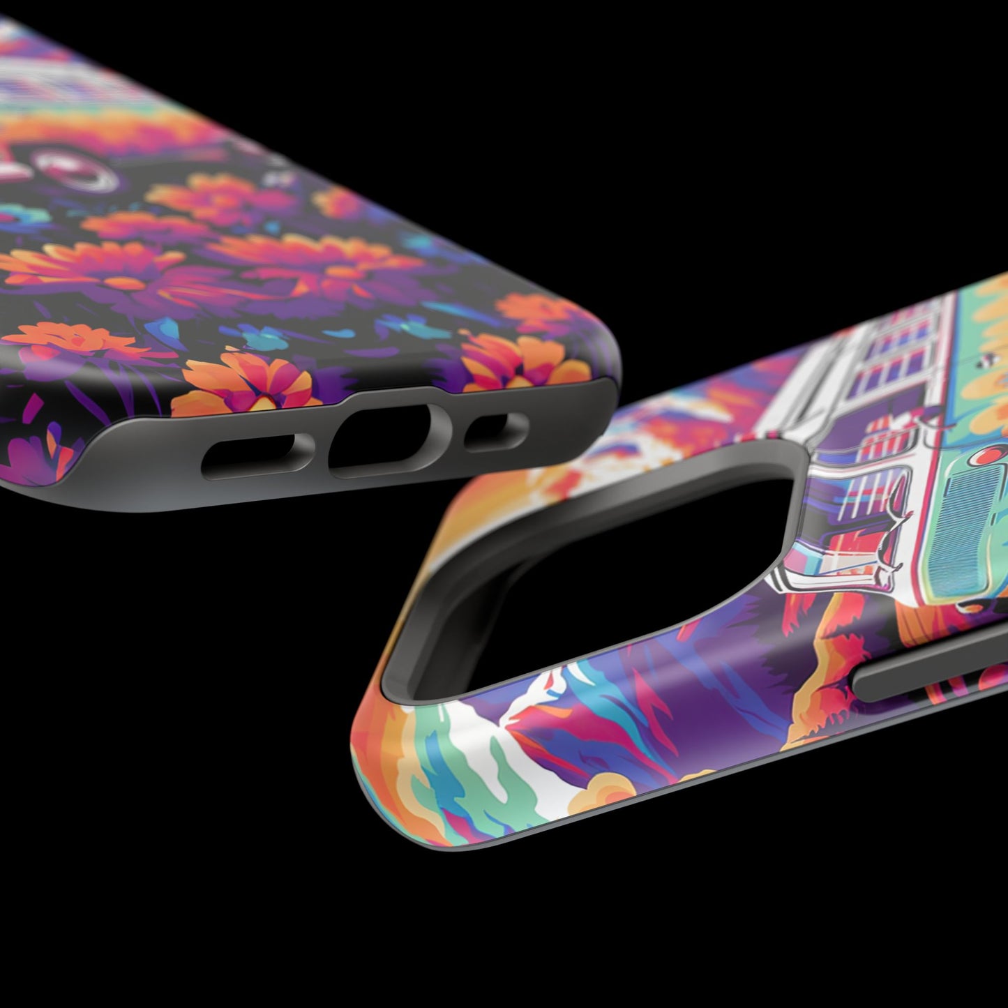 Groovy Floral Sunset Van – MagSafe iPhone Series Case