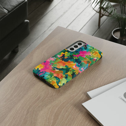 Vibrant Watercolor Splash Samsung Galaxy Case – Multicolor Abstract Artistic Design