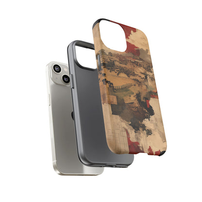 Vintage Abstract iPhone Case - Rustic Art Protective Cover