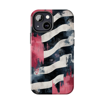 Blood Zebra iPhone Case – Bold Red & Black Pattern