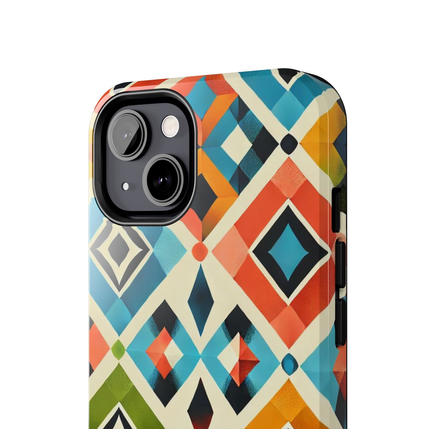 Harlequin Geometric iPhone Case - Vibrant Abstract Protective Cover