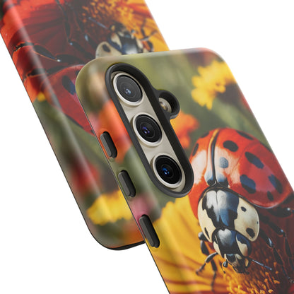 Ladybug on Orange Daisy - Samsung Galaxy Case