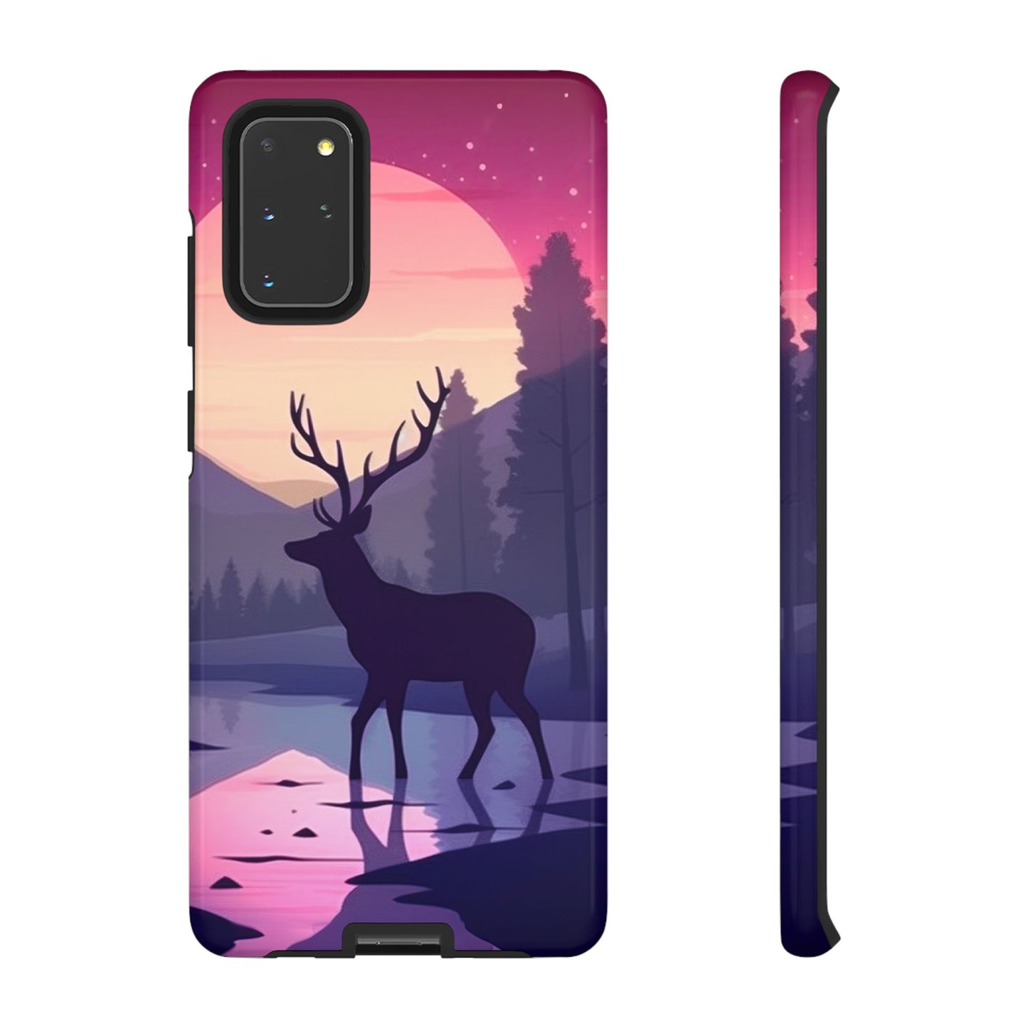 Twilight Elegance: Stag Reflection – Samsung Galaxy Case