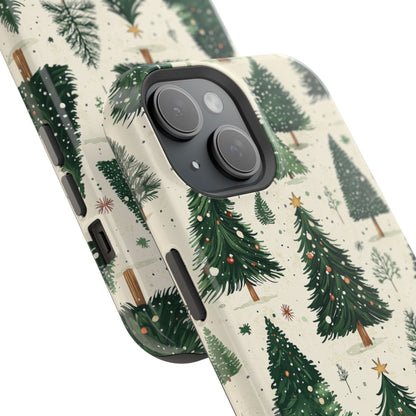 Festive Christmas Tree Forest Pattern – MagSafe iPhone Series Case