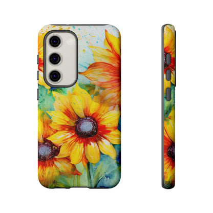 Watercolor Sunflower Splash - Samsung Galaxy Series Case