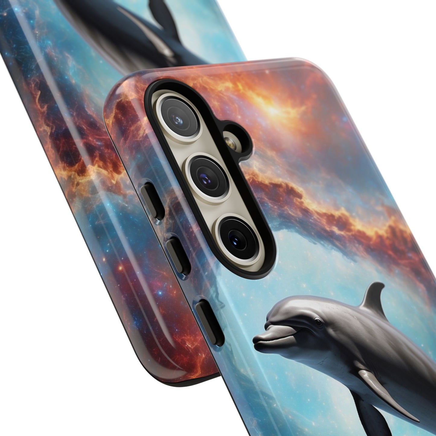 Cosmic Dolphin Space Vibes - Samsung Galaxy Case