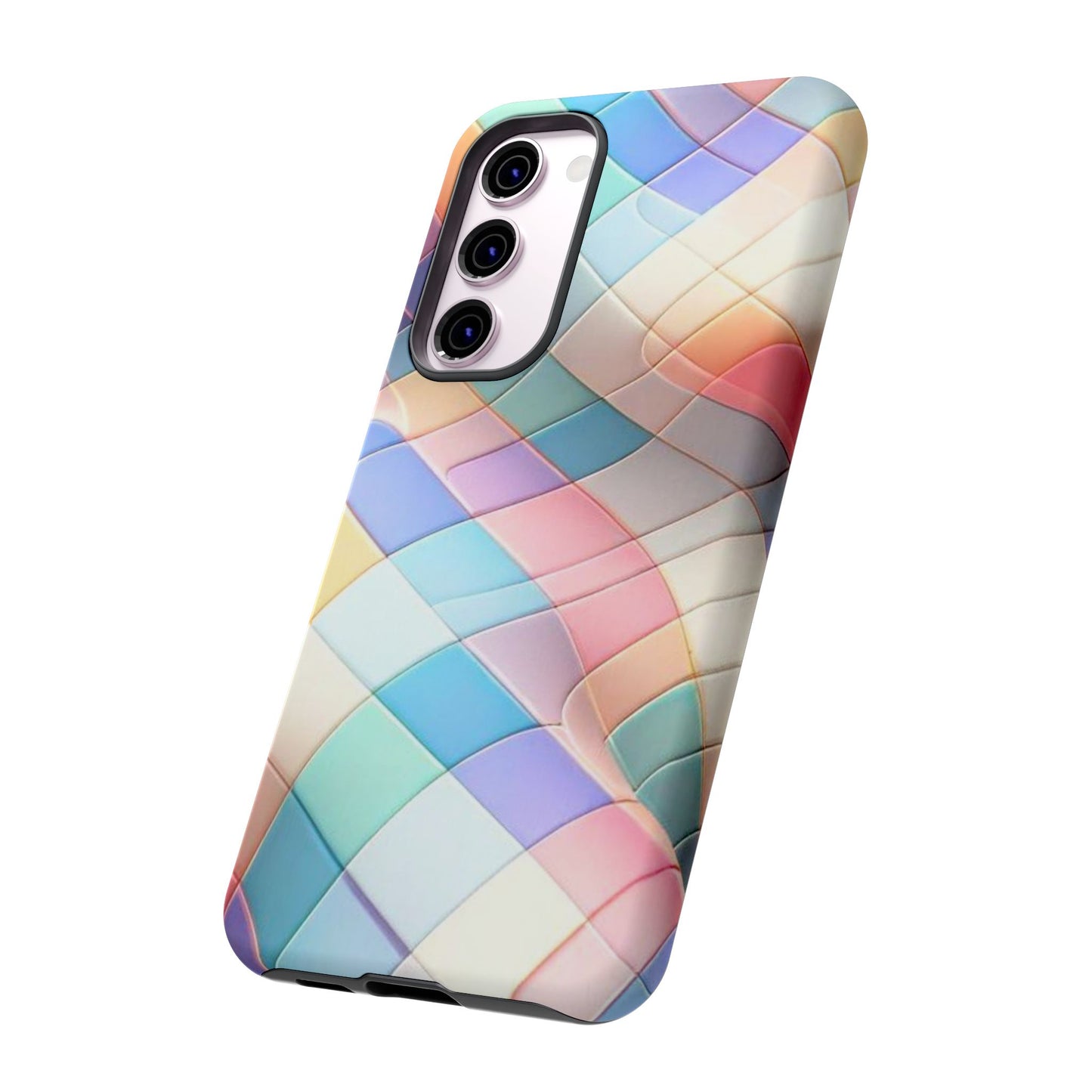 Pastel Prism Plaid iPhone Case