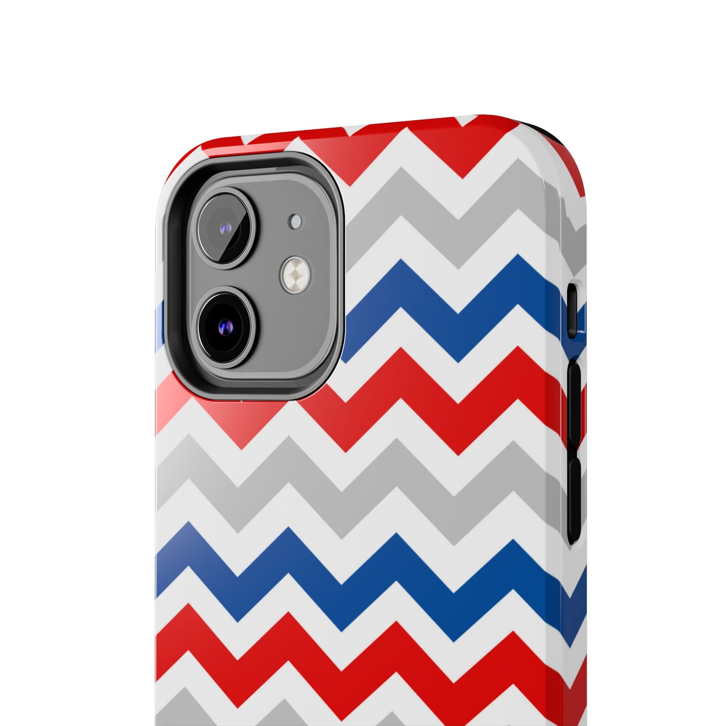 Patriotic Red, White & Blue Chevron – Geometric iPhone Case