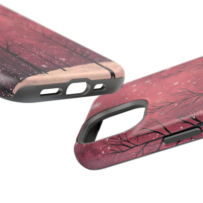 Pink Winter Twilight Forest - MagSafe iPhone Series Case