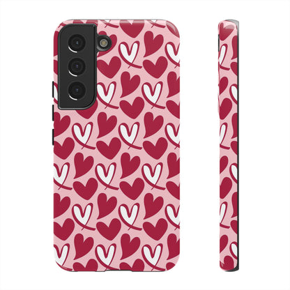 Hand-Drawn Hearts Samsung Galaxy Case