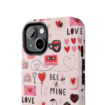 iPhone Case: Bee Mine Love Doodles