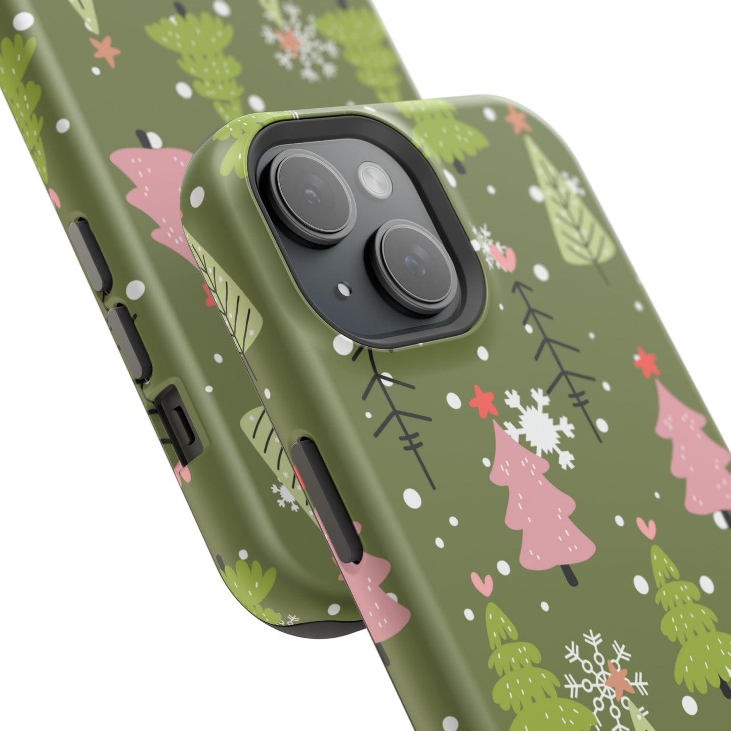 Whimsical Christmas Tree Pattern – MagSafe Phone Series Case