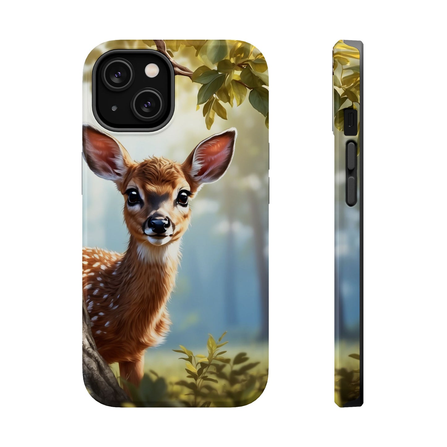 Whimsical Fawn in a Sunlit Forest MagSafe iPhone Case