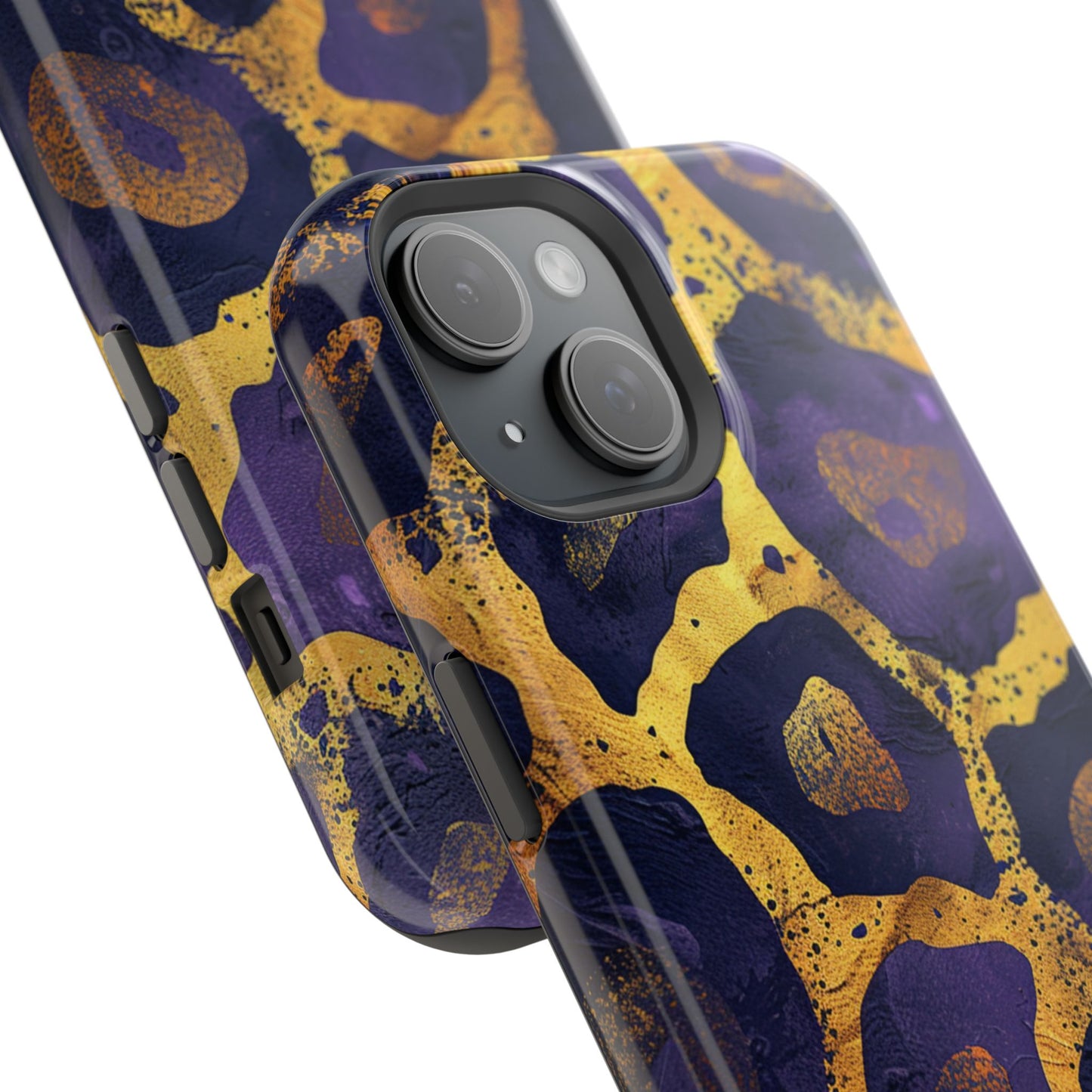 Regal Amethyst Leopard iPhone Case