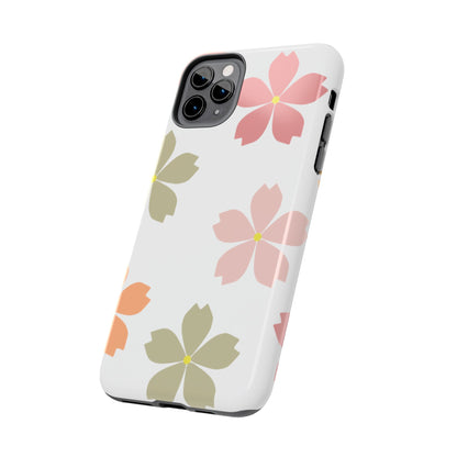 Pastel Sakura Blossom Tough iPhone Case – Durable Design with Soft Matte Finish