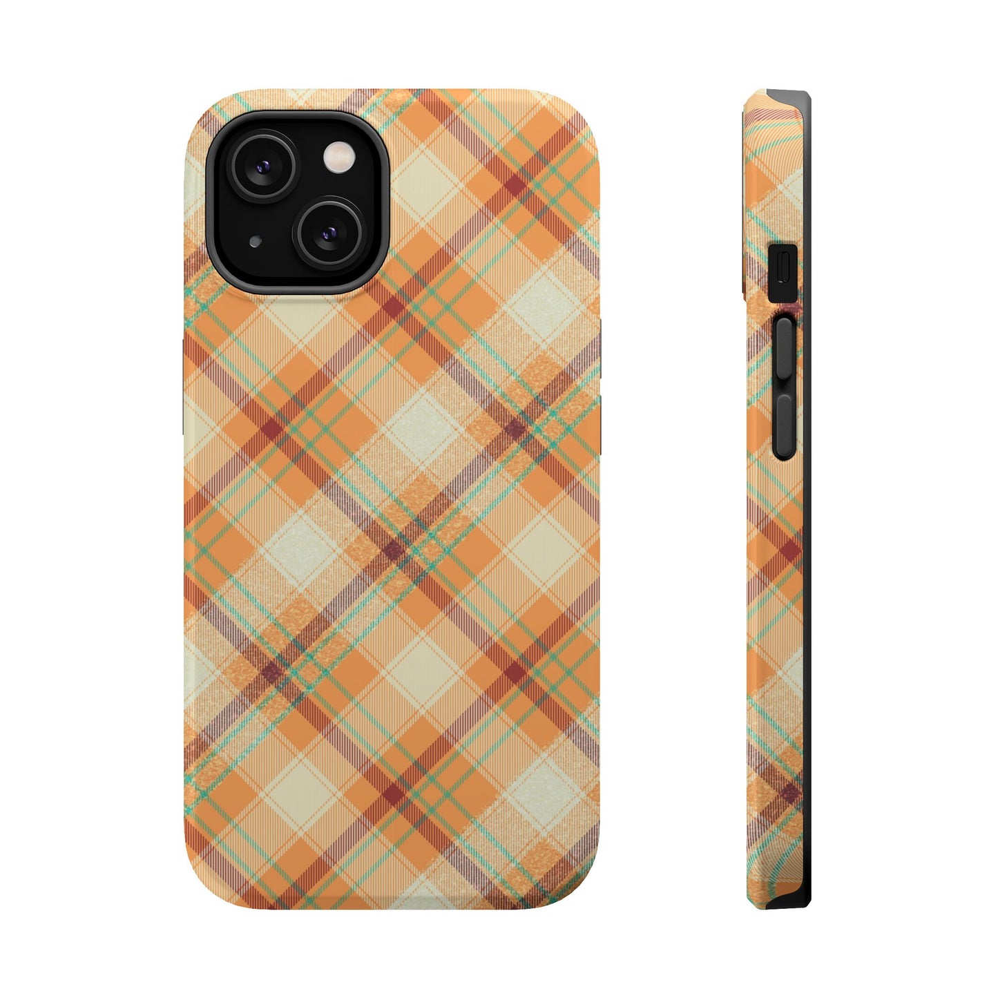 MagSafe Case - Warm Autumn Plaid Design