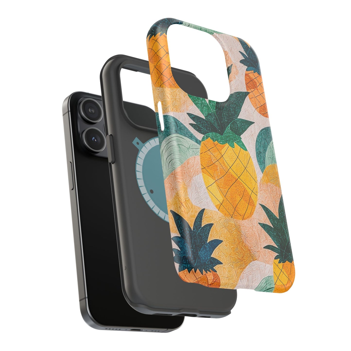 Tropical Pineapple MagSafe iPhone Case – Vibrant Fruit Design, Tough Dual-Layer Protection