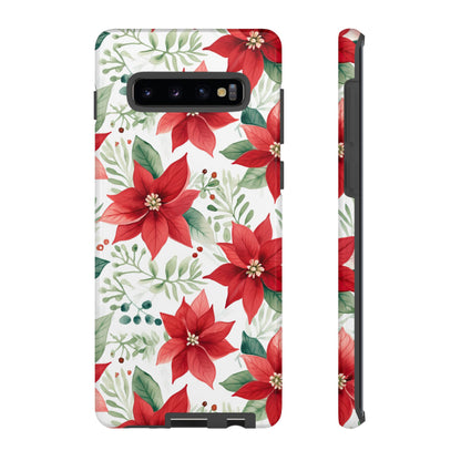 Festive Poinsettia Holiday Pattern – Samsung Galaxy Series Case