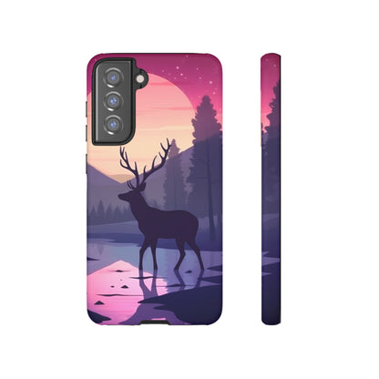 Twilight Elegance: Stag Reflection – Samsung Galaxy Case