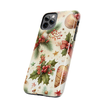 Classic Christmas Stocking & Ornaments Pattern – iPhone Series Case