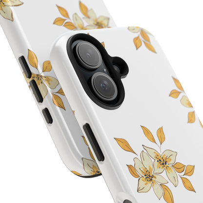 Delicate Yellow Blossom iPhone Case – Minimalist Floral Design with Matte Finish