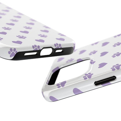 Paw Prints & Hearts – Cute and Durable iPhone Case for Animal Lovers