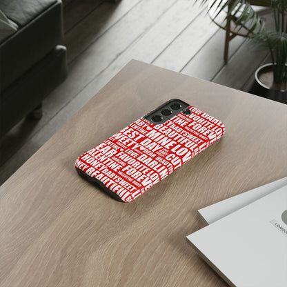 Valentine's Love Typography Samsung Galaxy Case