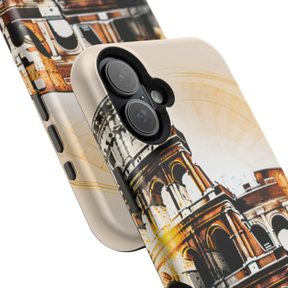 Rome Colosseum MagSafe iPhone Case - Italian Landmark with Wireless Charging Compatibility