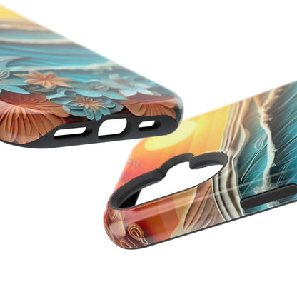 Tropical Sunset Paper Art Ocean – iPhone Series Case