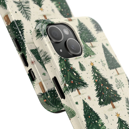 Festive Christmas Tree Forest Pattern – iPhone Series Case