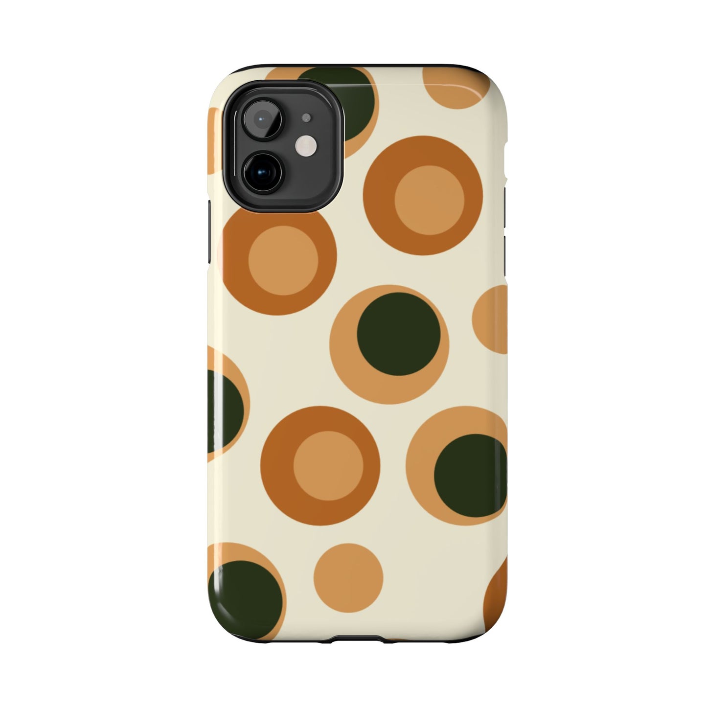 Retro Earthy Circles - iPhone Case