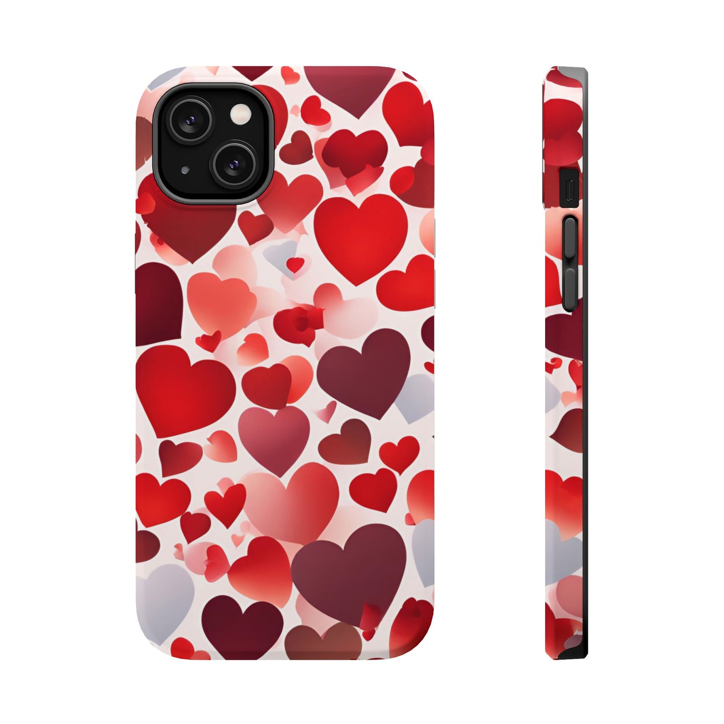 MagSafe Case: Romantic Red Heart Gradient Case