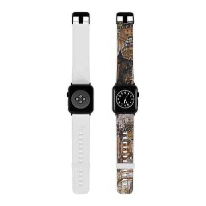 Vintage Architectural Collage Apple Watch Band