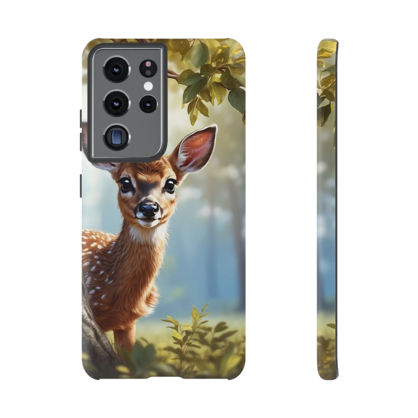 Whimsical Fawn in a Sunlit Forest Samsung Galaxy Case