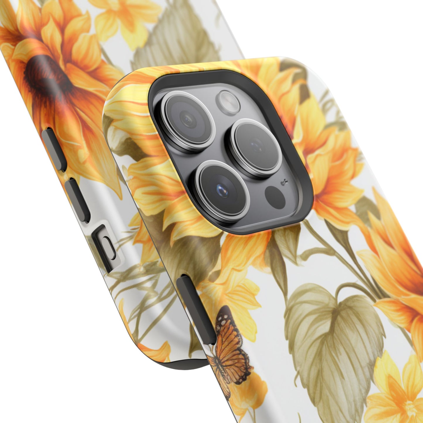 Sunflower & Butterfly Bliss - MagSafe iPhone Series Case