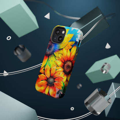 Vibrant Sunflower Splash - MagSafe iPhone Series Case