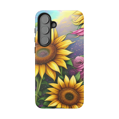 Whimsical Sunflower & Rose Garden - Samsung Galaxy Series Case