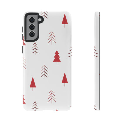 Scandi Red Pine Trees - Samsung Galaxy Series Case