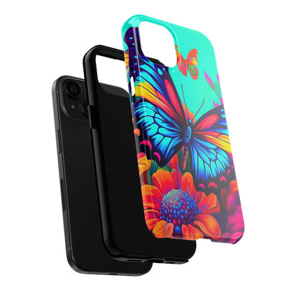 Vivid Butterfly & Floral Burst - iPhone Series Case