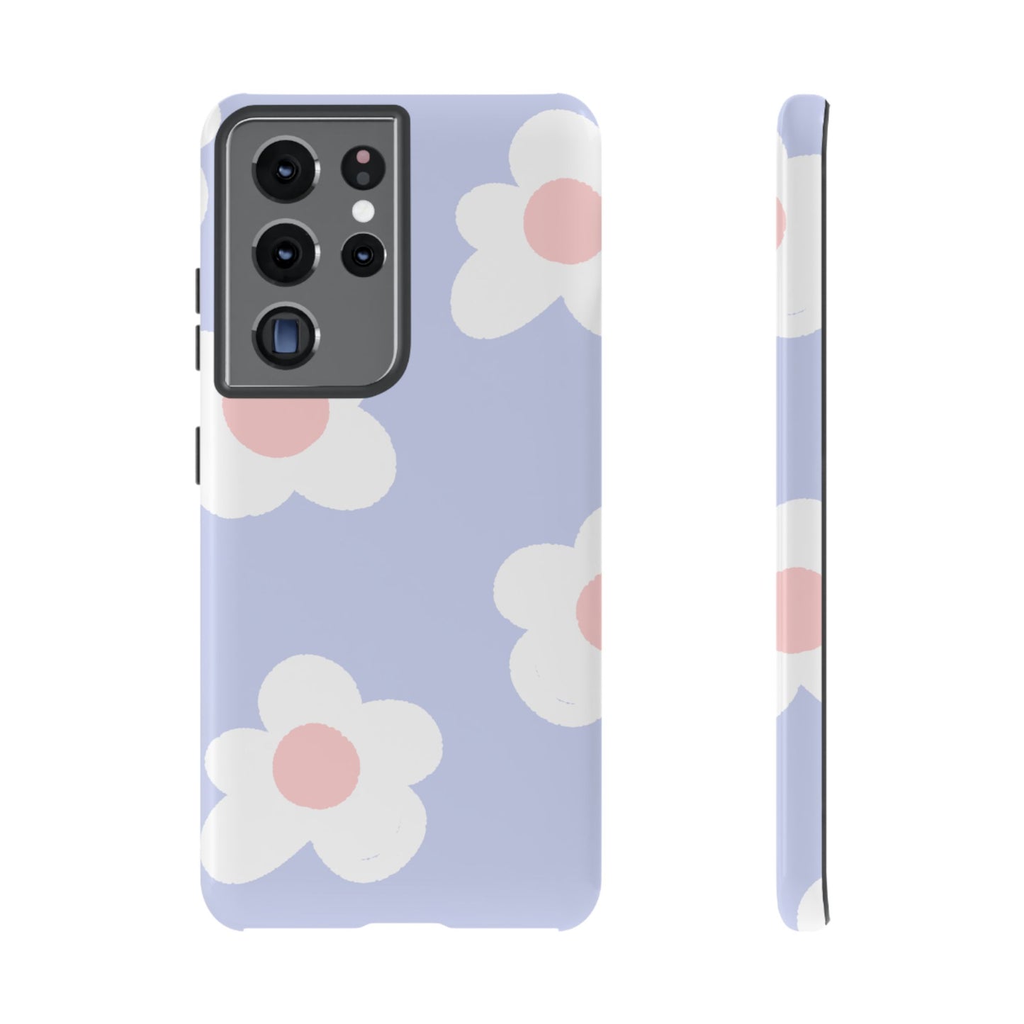 Retro Daisy Pastel Tough Samsung Galaxy Case – Durable Design with Soft Matte Finish