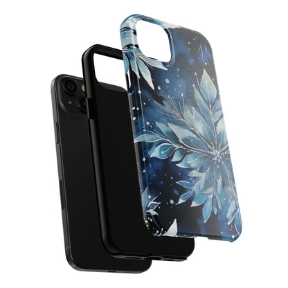 Winter’s Embrace – Blue Snowflake Samsung Galaxy Case