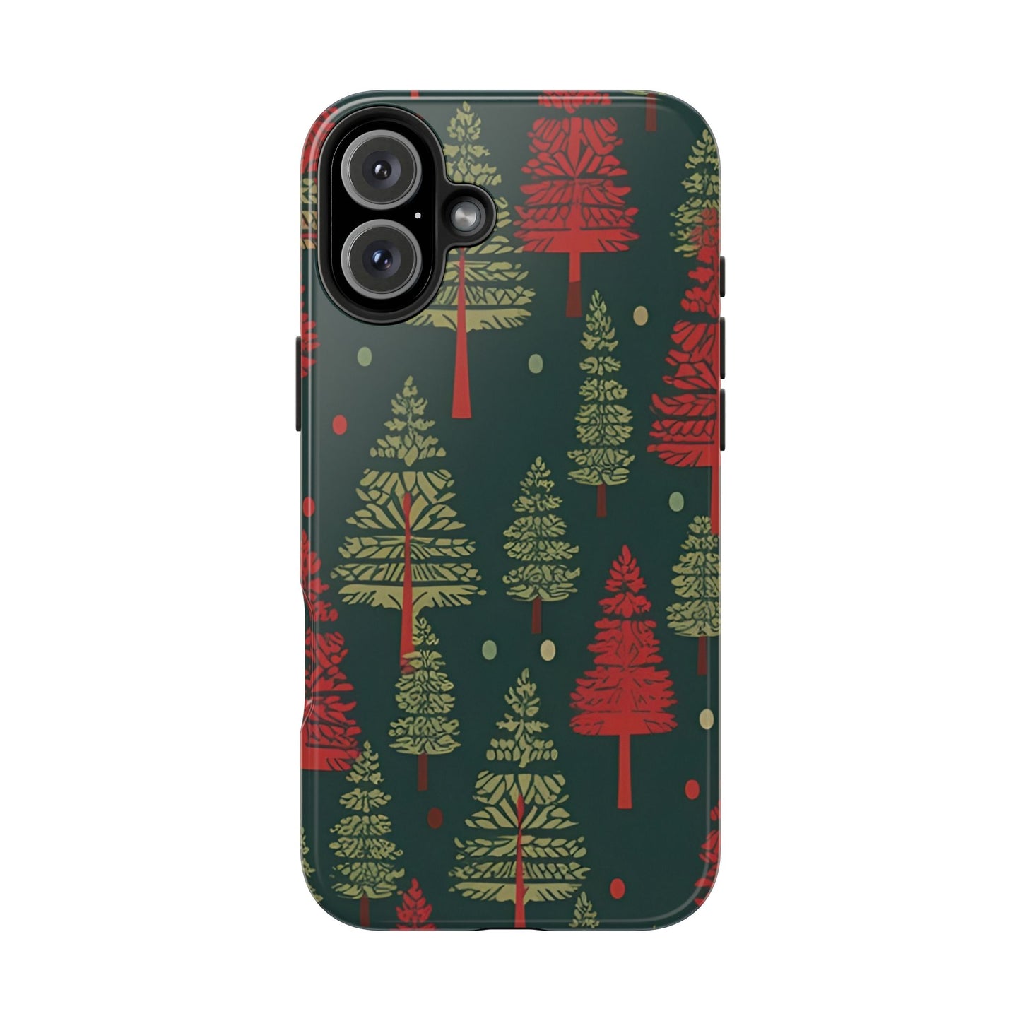 Retro Christmas Trees Pattern - iPhone Series Case