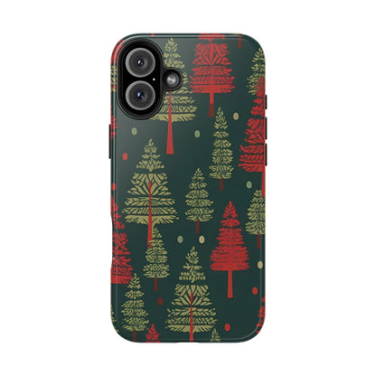 Retro Christmas Trees Pattern - iPhone Series Case